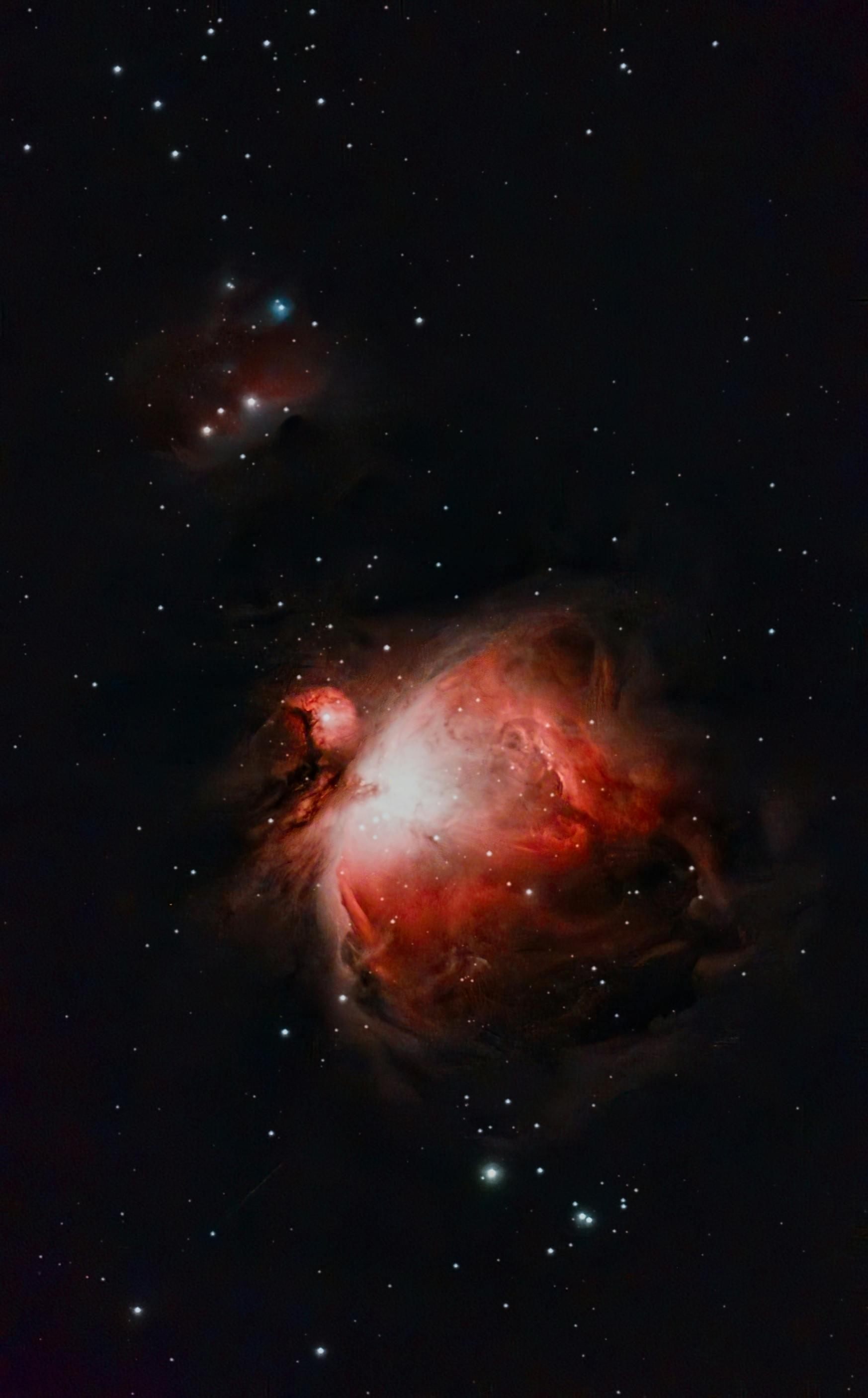 Capture of the vibrant Orion Nebula (M42) showcasing cosmic beauty in outer space.
